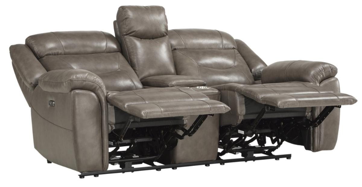 Homelegance Furniture Danio Power Double Reclining Loveseat with Power Headrests in Brownish Gray 9528BRG-2PWH - Premium Loveseat from Homelegance (Titan Warehouse) - Just $1655.55! Shop now at Furniture Wholesale Plus  We are the best furniture store in Nashville, Hendersonville, Goodlettsville, Madison, Antioch, Mount Juliet, Lebanon, Gallatin, Springfield, Murfreesboro, Franklin, Brentwood