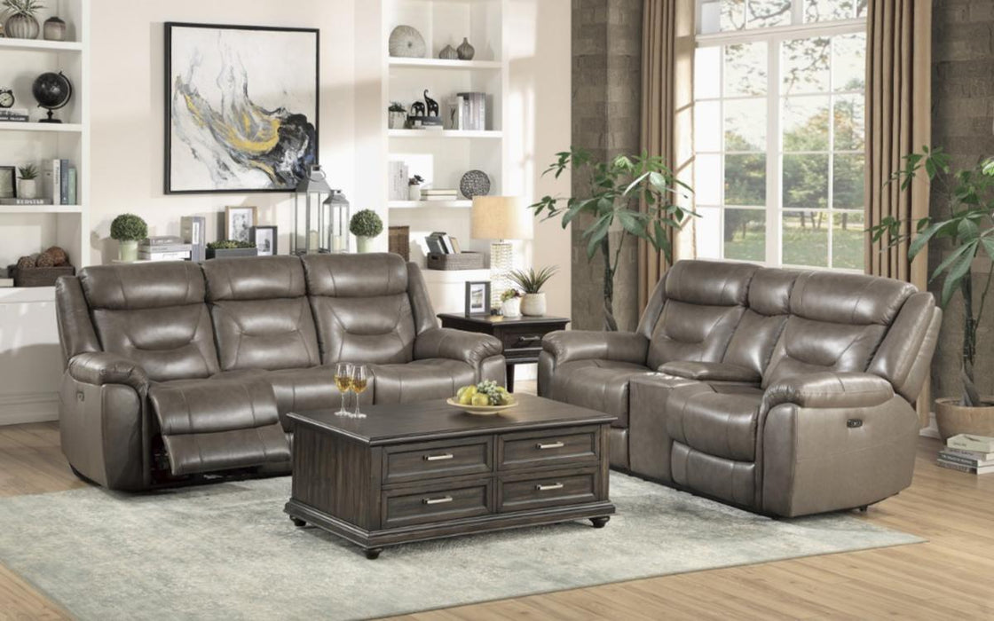 Homelegance Furniture Danio Power Double Reclining Loveseat with Power Headrests in Brownish Gray 9528BRG-2PWH - Premium Loveseat from Homelegance (Titan Warehouse) - Just $1655.55! Shop now at Furniture Wholesale Plus  We are the best furniture store in Nashville, Hendersonville, Goodlettsville, Madison, Antioch, Mount Juliet, Lebanon, Gallatin, Springfield, Murfreesboro, Franklin, Brentwood