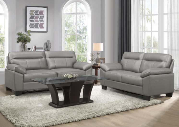 Homelegance Furniture Denizen Loveseat in Gray 9537GRY-2 - Premium Loveseat from Homelegance (Titan Warehouse) - Just $875.55! Shop now at Furniture Wholesale Plus  We are the best furniture store in Nashville, Hendersonville, Goodlettsville, Madison, Antioch, Mount Juliet, Lebanon, Gallatin, Springfield, Murfreesboro, Franklin, Brentwood