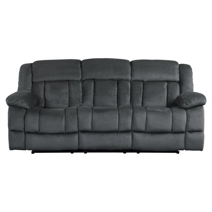 Homelegance Furniture Laurelton Double Reclining Sofa in Charcoal 9636CC-3 - Premium Sofa from Homelegance (Titan Warehouse) - Just $973.05! Shop now at Furniture Wholesale Plus  We are the best furniture store in Nashville, Hendersonville, Goodlettsville, Madison, Antioch, Mount Juliet, Lebanon, Gallatin, Springfield, Murfreesboro, Franklin, Brentwood