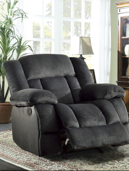 Homelegance Furniture Laurelton Glider Reclining Chair in Charcoal 9636CC-1 - Premium Chair from Homelegance (Titan Warehouse) - Just $485.55! Shop now at Furniture Wholesale Plus  We are the best furniture store in Nashville, Hendersonville, Goodlettsville, Madison, Antioch, Mount Juliet, Lebanon, Gallatin, Springfield, Murfreesboro, Franklin, Brentwood