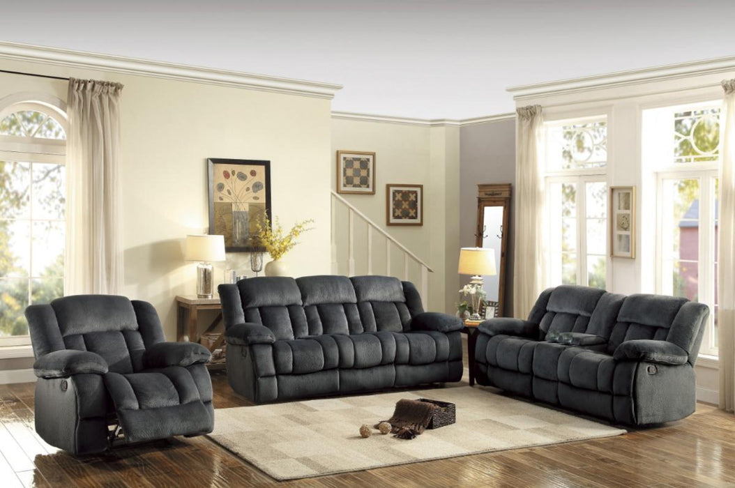 Homelegance Furniture Laurelton Double Glider Reclining Loveseat w/ Center Console in Charcoal 9636CC-2 - Premium Loveseat from Homelegance (Titan Warehouse) - Just $934.05! Shop now at Furniture Wholesale Plus  We are the best furniture store in Nashville, Hendersonville, Goodlettsville, Madison, Antioch, Mount Juliet, Lebanon, Gallatin, Springfield, Murfreesboro, Franklin, Brentwood