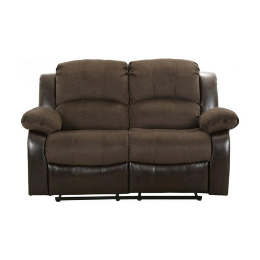 Homelegance Furniture Granley Double Reclining Loveseat in Chocolate 9700FCP-2 - Premium Loveseat from Homelegance (Titan Warehouse) - Just $739.05! Shop now at Furniture Wholesale Plus  We are the best furniture store in Nashville, Hendersonville, Goodlettsville, Madison, Antioch, Mount Juliet, Lebanon, Gallatin, Springfield, Murfreesboro, Franklin, Brentwood