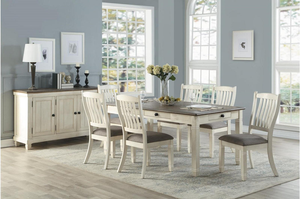 Homelegance Granby Dining Table in White & Brown 5627NW-72 - Premium Dining Table from Homelegance (Titan Warehouse) - Just $505.05! Shop now at Furniture Wholesale Plus  We are the best furniture store in Nashville, Hendersonville, Goodlettsville, Madison, Antioch, Mount Juliet, Lebanon, Gallatin, Springfield, Murfreesboro, Franklin, Brentwood