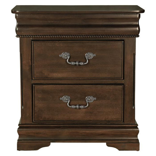 Homelegance Mont Belvieu Nightstand in Dark Cherry 1869-4 - Premium Nightstand from Homelegance (Titan Warehouse) - Just $243.75! Shop now at Furniture Wholesale Plus  We are the best furniture store in Nashville, Hendersonville, Goodlettsville, Madison, Antioch, Mount Juliet, Lebanon, Gallatin, Springfield, Murfreesboro, Franklin, Brentwood