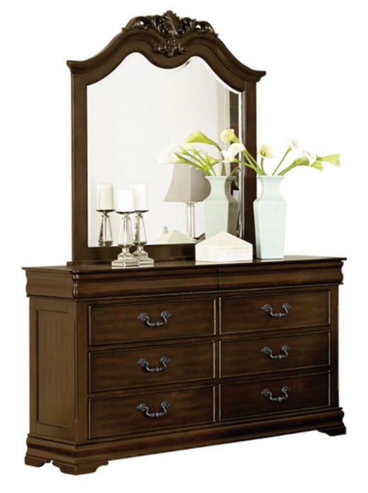 Homelegance Mont Belvieu Mirror in Dark Cherry 1869-6 - Premium Mirror from Homelegance (Titan Warehouse) - Just $185.25! Shop now at Furniture Wholesale Plus  We are the best furniture store in Nashville, Hendersonville, Goodlettsville, Madison, Antioch, Mount Juliet, Lebanon, Gallatin, Springfield, Murfreesboro, Franklin, Brentwood