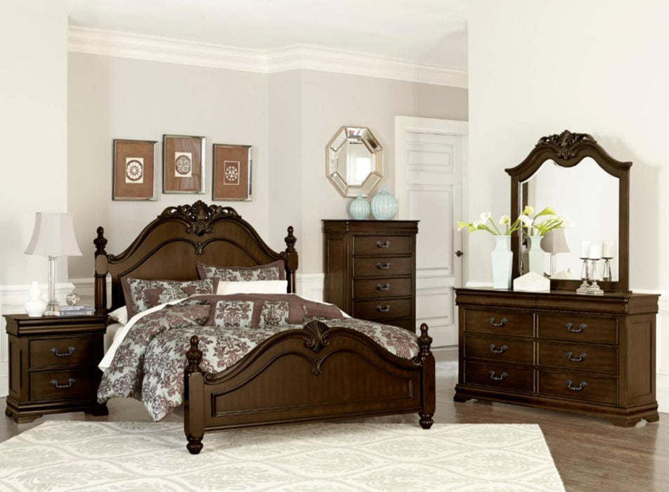 Homelegance Mont Belvieu King Panel Bed in Dark Cherry 1869K-1EK* - Premium Bed from Homelegance (Titan Warehouse) - Just $820.95! Shop now at Furniture Wholesale Plus  We are the best furniture store in Nashville, Hendersonville, Goodlettsville, Madison, Antioch, Mount Juliet, Lebanon, Gallatin, Springfield, Murfreesboro, Franklin, Brentwood