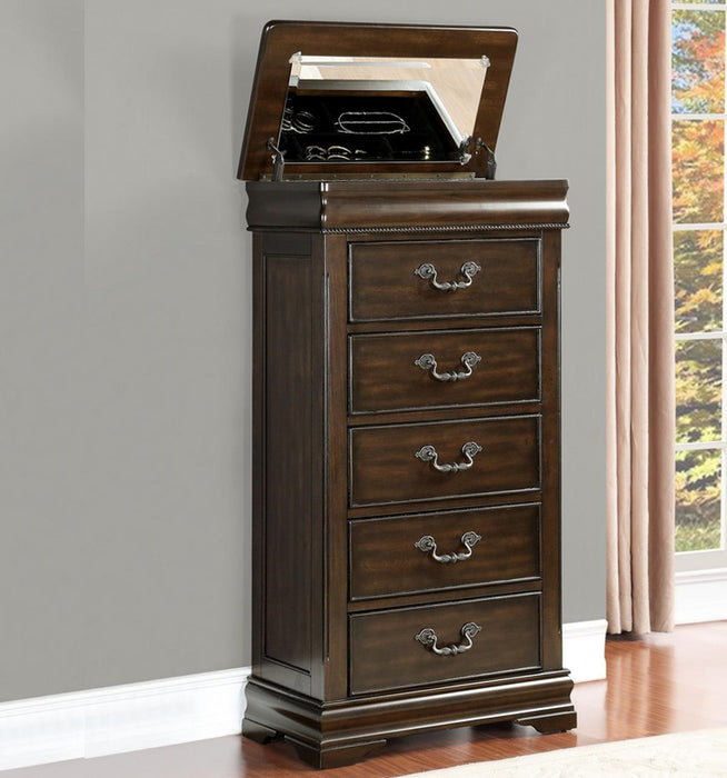 Homelegance Mont Belvieu Lift-Top Lingerie Chest in Dark Cherry 1869-12 - Premium Chest from Homelegance (Titan Warehouse) - Just $512.85! Shop now at Furniture Wholesale Plus  We are the best furniture store in Nashville, Hendersonville, Goodlettsville, Madison, Antioch, Mount Juliet, Lebanon, Gallatin, Springfield, Murfreesboro, Franklin, Brentwood