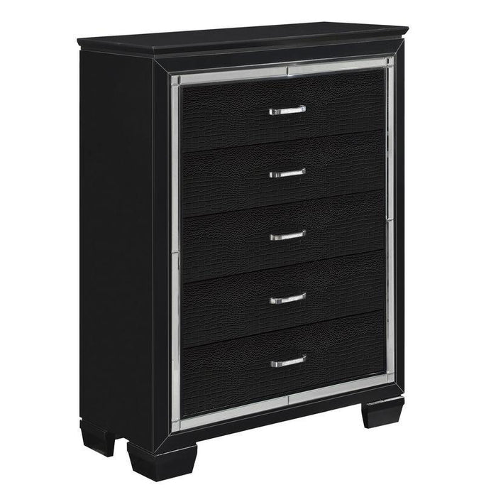 Homelegance Allura Chest in Black 1916BK-9 - Premium Chest from Homelegance (Titan Warehouse) - Just $585! Shop now at Furniture Wholesale Plus  We are the best furniture store in Nashville, Hendersonville, Goodlettsville, Madison, Antioch, Mount Juliet, Lebanon, Gallatin, Springfield, Murfreesboro, Franklin, Brentwood