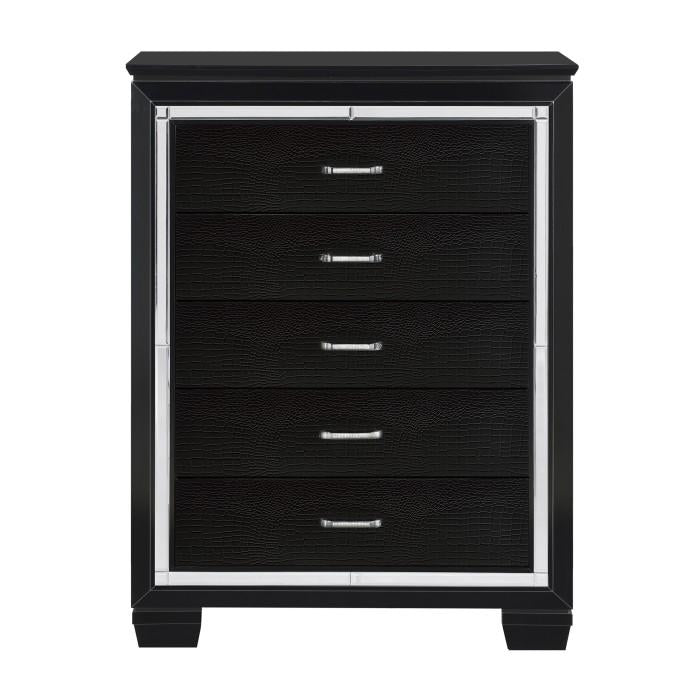 Homelegance Allura Chest in Black 1916BK-9 - Premium Chest from Homelegance (Titan Warehouse) - Just $585! Shop now at Furniture Wholesale Plus  We are the best furniture store in Nashville, Hendersonville, Goodlettsville, Madison, Antioch, Mount Juliet, Lebanon, Gallatin, Springfield, Murfreesboro, Franklin, Brentwood