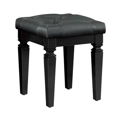 Homelegance Allura Vanity Stool in Black 1916BK-14 - Premium Stool from Homelegance (Titan Warehouse) - Just $76.05! Shop now at Furniture Wholesale Plus  We are the best furniture store in Nashville, Hendersonville, Goodlettsville, Madison, Antioch, Mount Juliet, Lebanon, Gallatin, Springfield, Murfreesboro, Franklin, Brentwood