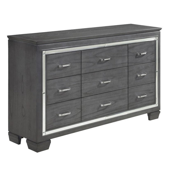 Homelegance Allura Dresser in Gray 1916GY-5 - Premium Dresser from Homelegance (Titan Warehouse) - Just $682.50! Shop now at Furniture Wholesale Plus  We are the best furniture store in Nashville, Hendersonville, Goodlettsville, Madison, Antioch, Mount Juliet, Lebanon, Gallatin, Springfield, Murfreesboro, Franklin, Brentwood