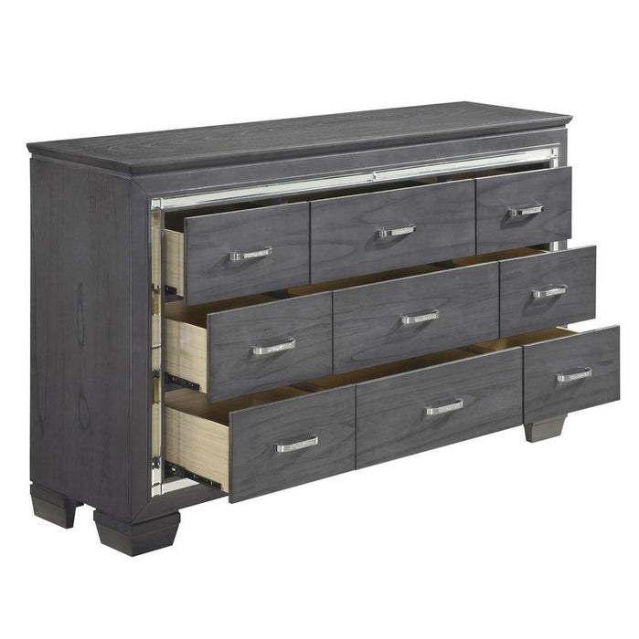 Homelegance Allura Dresser in Gray 1916GY-5 - Premium Dresser from Homelegance (Titan Warehouse) - Just $682.50! Shop now at Furniture Wholesale Plus  We are the best furniture store in Nashville, Hendersonville, Goodlettsville, Madison, Antioch, Mount Juliet, Lebanon, Gallatin, Springfield, Murfreesboro, Franklin, Brentwood