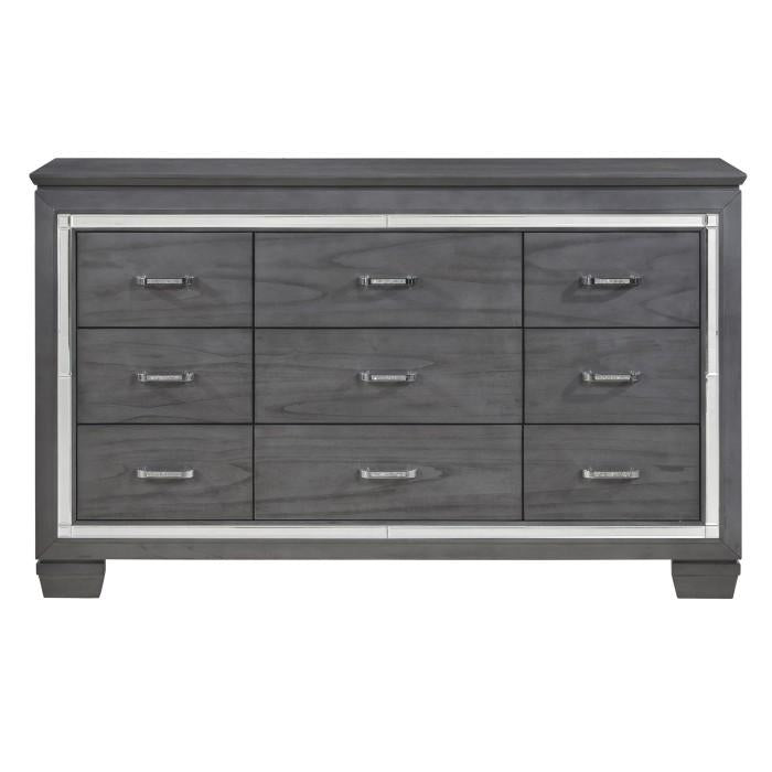 Homelegance Allura Dresser in Gray 1916GY-5 - Premium Dresser from Homelegance (Titan Warehouse) - Just $682.50! Shop now at Furniture Wholesale Plus  We are the best furniture store in Nashville, Hendersonville, Goodlettsville, Madison, Antioch, Mount Juliet, Lebanon, Gallatin, Springfield, Murfreesboro, Franklin, Brentwood