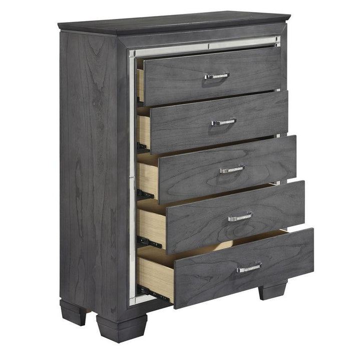 Homelegance Allura Chest in Gray 1916GY-9 - Premium Chest from Homelegance (Titan Warehouse) - Just $585! Shop now at Furniture Wholesale Plus  We are the best furniture store in Nashville, Hendersonville, Goodlettsville, Madison, Antioch, Mount Juliet, Lebanon, Gallatin, Springfield, Murfreesboro, Franklin, Brentwood