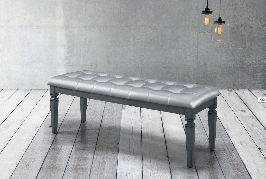 Homelegance Allura Bed Bench in Gray 1916GY-FBH - Premium Bench from Homelegance (Titan Warehouse) - Just $181.35! Shop now at Furniture Wholesale Plus  We are the best furniture store in Nashville, Hendersonville, Goodlettsville, Madison, Antioch, Mount Juliet, Lebanon, Gallatin, Springfield, Murfreesboro, Franklin, Brentwood