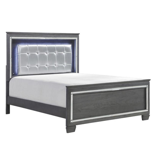 Homelegance Allura Queen Panel Bed in Gray 1916GY-1* - Premium Bed from Homelegance (Titan Warehouse) - Just $661.05! Shop now at Furniture Wholesale Plus  We are the best furniture store in Nashville, Hendersonville, Goodlettsville, Madison, Antioch, Mount Juliet, Lebanon, Gallatin, Springfield, Murfreesboro, Franklin, Brentwood