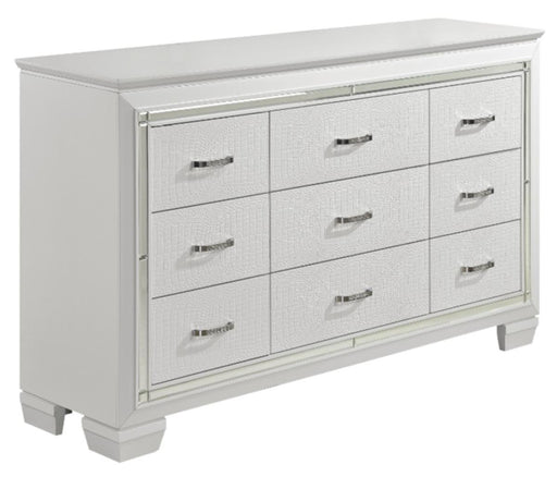 Homelegance Allura Dresser in White 1916W-5 - Premium Dresser from Homelegance (Titan Warehouse) - Just $682.50! Shop now at Furniture Wholesale Plus  We are the best furniture store in Nashville, Hendersonville, Goodlettsville, Madison, Antioch, Mount Juliet, Lebanon, Gallatin, Springfield, Murfreesboro, Franklin, Brentwood