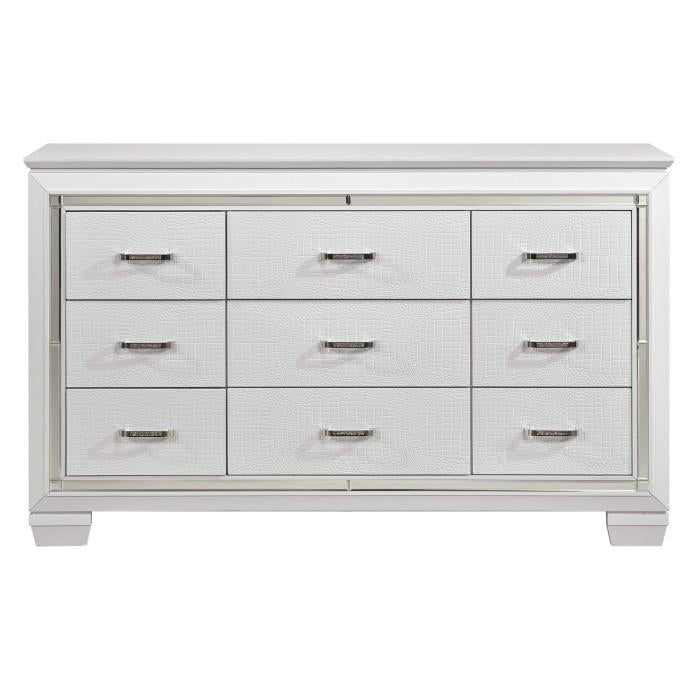 Homelegance Allura Dresser in White 1916W-5 - Premium Dresser from Homelegance (Titan Warehouse) - Just $682.50! Shop now at Furniture Wholesale Plus  We are the best furniture store in Nashville, Hendersonville, Goodlettsville, Madison, Antioch, Mount Juliet, Lebanon, Gallatin, Springfield, Murfreesboro, Franklin, Brentwood