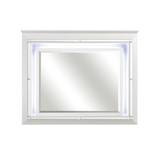 Homelegance Allura Mirror in White 1916W-6 - Premium Mirror from Homelegance (Titan Warehouse) - Just $234! Shop now at Furniture Wholesale Plus  We are the best furniture store in Nashville, Hendersonville, Goodlettsville, Madison, Antioch, Mount Juliet, Lebanon, Gallatin, Springfield, Murfreesboro, Franklin, Brentwood