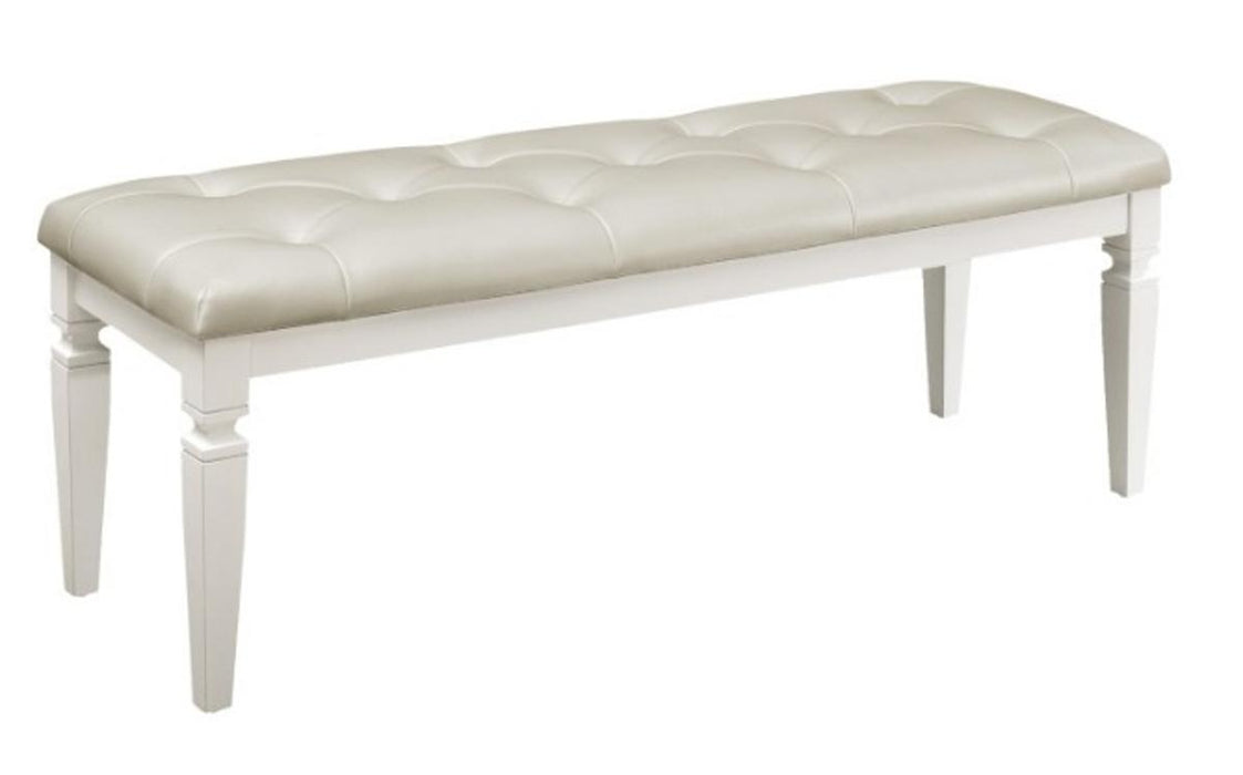 Homelegance Allura Bed Bench in White 1916W-FBH - Premium Bench from Homelegance (Titan Warehouse) - Just $181.35! Shop now at Furniture Wholesale Plus  We are the best furniture store in Nashville, Hendersonville, Goodlettsville, Madison, Antioch, Mount Juliet, Lebanon, Gallatin, Springfield, Murfreesboro, Franklin, Brentwood