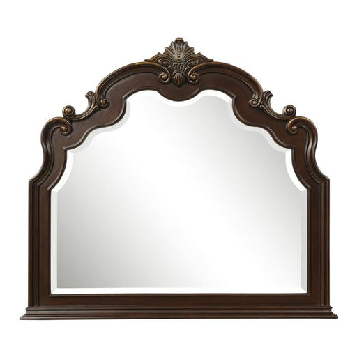 Homelegance Antoinetta Mirror in Warm Cherry 1919-6 - Premium Mirror from Homelegance (Titan Warehouse) - Just $341.25! Shop now at Furniture Wholesale Plus  We are the best furniture store in Nashville, Hendersonville, Goodlettsville, Madison, Antioch, Mount Juliet, Lebanon, Gallatin, Springfield, Murfreesboro, Franklin, Brentwood