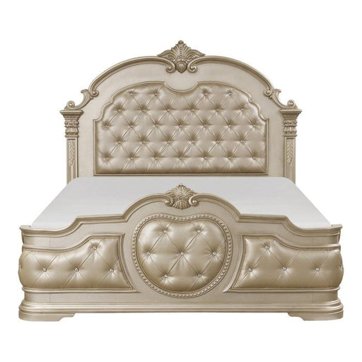 Homelegance Antoinetta Queen Panel Bed in Champagne Wood 1919NC-1* - Premium Bed from Homelegance (Titan Warehouse) - Just $1558.05! Shop now at Furniture Wholesale Plus  We are the best furniture store in Nashville, Hendersonville, Goodlettsville, Madison, Antioch, Mount Juliet, Lebanon, Gallatin, Springfield, Murfreesboro, Franklin, Brentwood