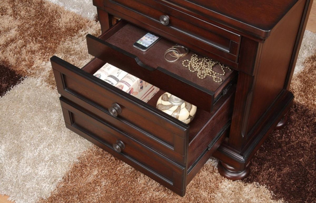 Homelegance Cumberland Nightstand in Brown Cherry 2159-4 - Premium Nightstand from Homelegance (Titan Warehouse) - Just $310.05! Shop now at Furniture Wholesale Plus  We are the best furniture store in Nashville, Hendersonville, Goodlettsville, Madison, Antioch, Mount Juliet, Lebanon, Gallatin, Springfield, Murfreesboro, Franklin, Brentwood