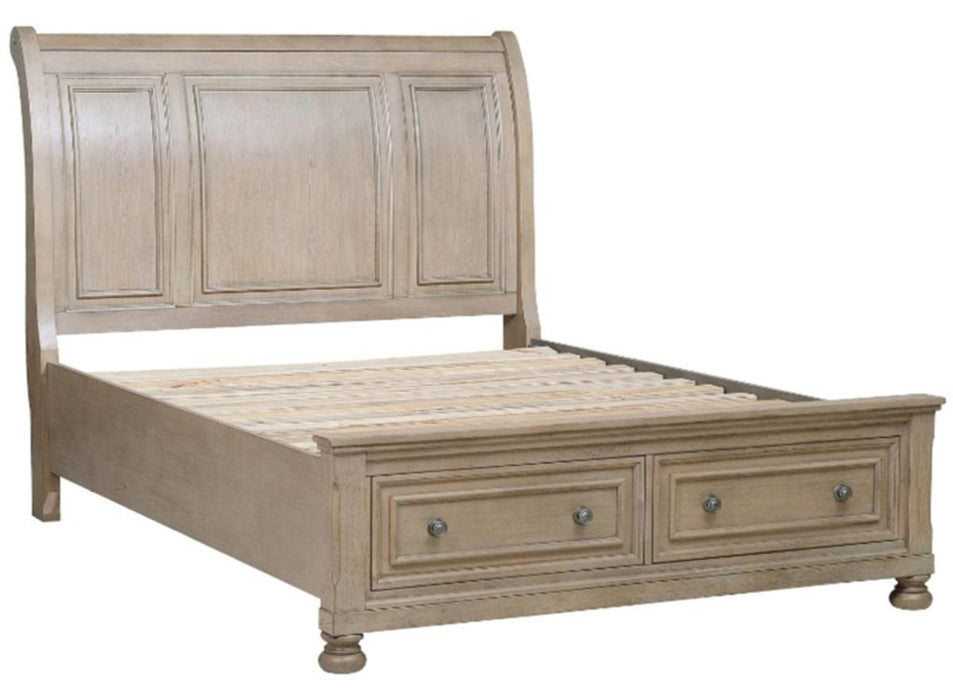 Homelegance Bethel Queen Sleigh Platform Bed with Footboard Storage in Gray 2259GY-1* - Premium Bed from Homelegance (Titan Warehouse) - Just $992.55! Shop now at Furniture Wholesale Plus  We are the best furniture store in Nashville, Hendersonville, Goodlettsville, Madison, Antioch, Mount Juliet, Lebanon, Gallatin, Springfield, Murfreesboro, Franklin, Brentwood