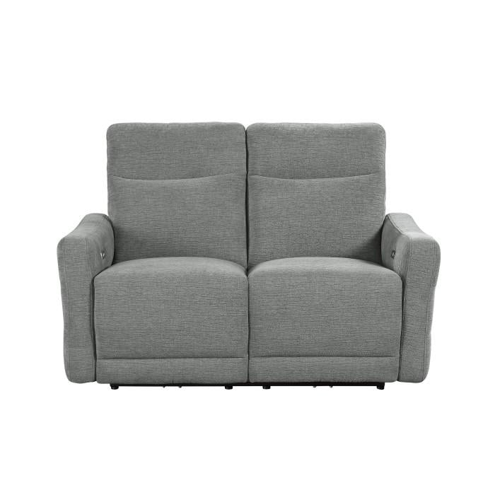 Homelegance Furniture Edition Power Double Lay Flat Reclining Loveseat in Dove Grey 9804DV-2PWH - Premium Loveseat from Homelegance (Titan Warehouse) - Just $1304.55! Shop now at Furniture Wholesale Plus  We are the best furniture store in Nashville, Hendersonville, Goodlettsville, Madison, Antioch, Mount Juliet, Lebanon, Gallatin, Springfield, Murfreesboro, Franklin, Brentwood