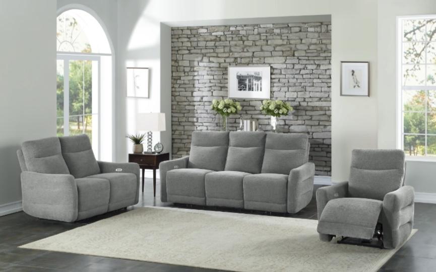 Homelegance Furniture Edition Power Double Lay Flat Reclining Loveseat in Dove Grey 9804DV-2PWH - Premium Loveseat from Homelegance (Titan Warehouse) - Just $1304.55! Shop now at Furniture Wholesale Plus  We are the best furniture store in Nashville, Hendersonville, Goodlettsville, Madison, Antioch, Mount Juliet, Lebanon, Gallatin, Springfield, Murfreesboro, Franklin, Brentwood