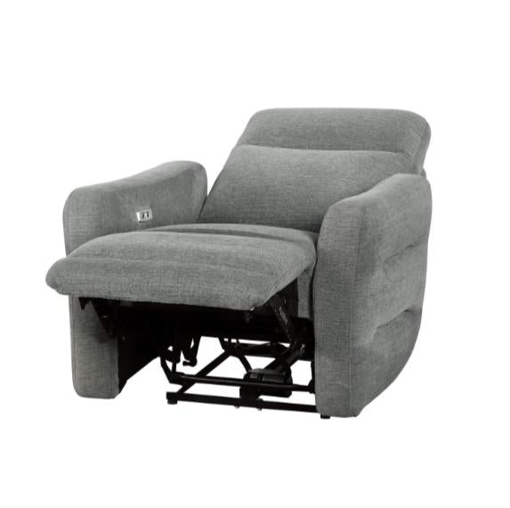 Homelegance Furniture Edition Power Lay Flat Reclining Chair in Dove Grey 9804DV-1PWH - Premium Chair from Homelegance (Titan Warehouse) - Just $778.05! Shop now at Furniture Wholesale Plus  We are the best furniture store in Nashville, Hendersonville, Goodlettsville, Madison, Antioch, Mount Juliet, Lebanon, Gallatin, Springfield, Murfreesboro, Franklin, Brentwood