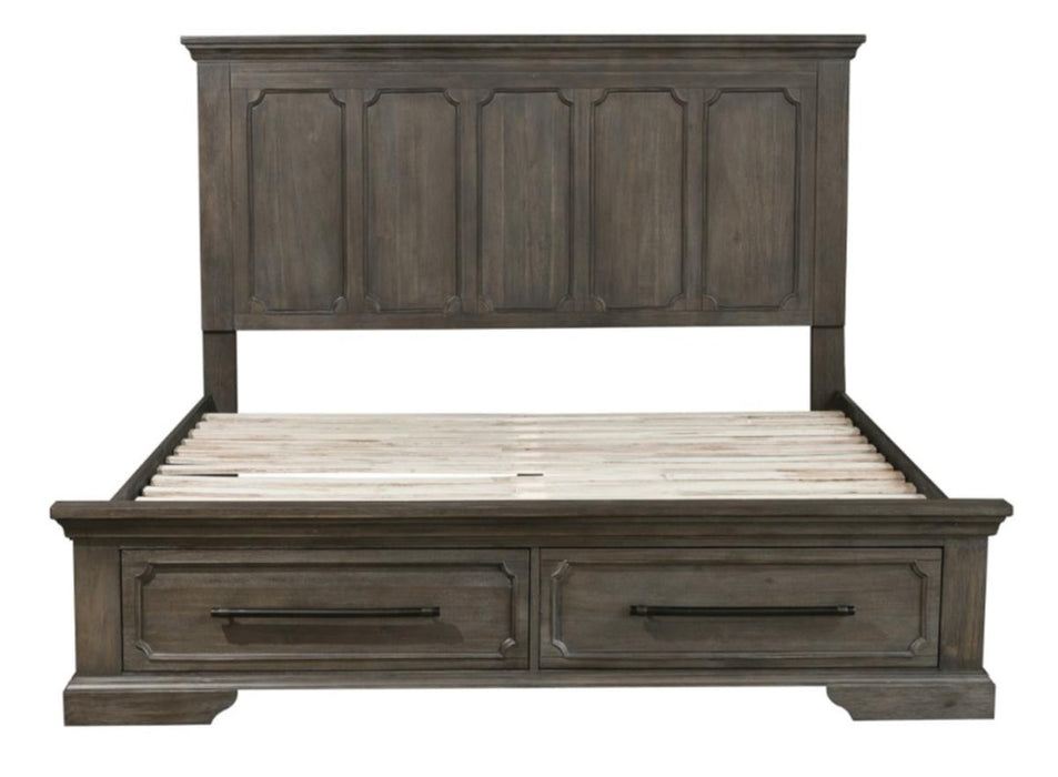 Homelegance Taulon King Platform Bed with Footboard Storage in Dark Oak 5438K-1EK* - Premium Bed from Homelegance (Titan Warehouse) - Just $973.05! Shop now at Furniture Wholesale Plus  We are the best furniture store in Nashville, Hendersonville, Goodlettsville, Madison, Antioch, Mount Juliet, Lebanon, Gallatin, Springfield, Murfreesboro, Franklin, Brentwood