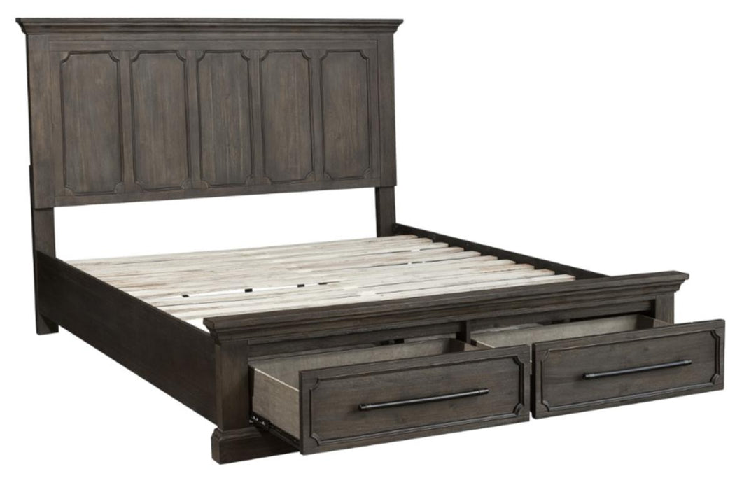 Homelegance Taulon King Platform Bed with Footboard Storage in Dark Oak 5438K-1EK* - Premium Bed from Homelegance (Titan Warehouse) - Just $973.05! Shop now at Furniture Wholesale Plus  We are the best furniture store in Nashville, Hendersonville, Goodlettsville, Madison, Antioch, Mount Juliet, Lebanon, Gallatin, Springfield, Murfreesboro, Franklin, Brentwood