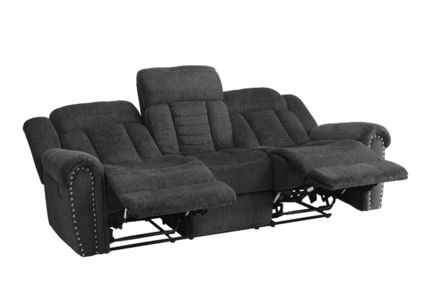 Homelegance Furniture Nutmeg Double Reclining Sofa in Charcoal Gray 9901CC-3 - Premium Sofa from Homelegance (Titan Warehouse) - Just $1031.55! Shop now at Furniture Wholesale Plus  We are the best furniture store in Nashville, Hendersonville, Goodlettsville, Madison, Antioch, Mount Juliet, Lebanon, Gallatin, Springfield, Murfreesboro, Franklin, Brentwood