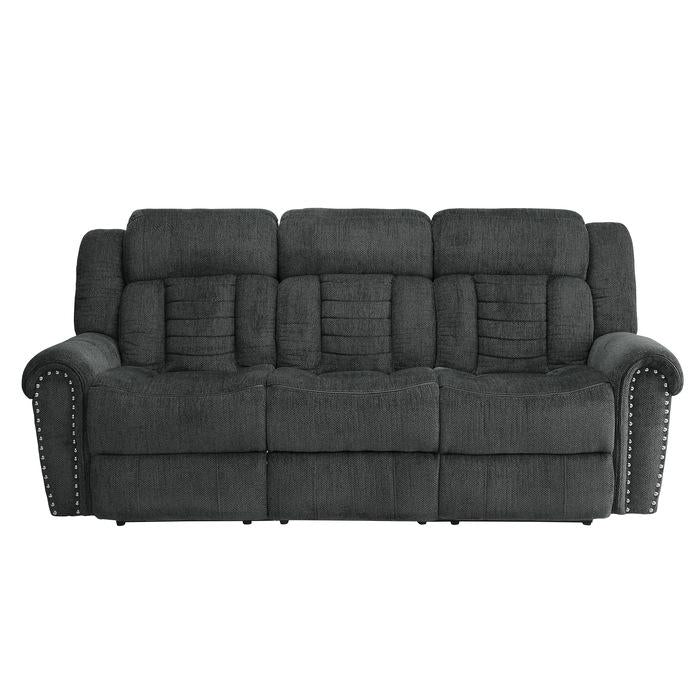 Homelegance Furniture Nutmeg Double Reclining Sofa in Charcoal Gray 9901CC-3 - Premium Sofa from Homelegance (Titan Warehouse) - Just $1031.55! Shop now at Furniture Wholesale Plus  We are the best furniture store in Nashville, Hendersonville, Goodlettsville, Madison, Antioch, Mount Juliet, Lebanon, Gallatin, Springfield, Murfreesboro, Franklin, Brentwood