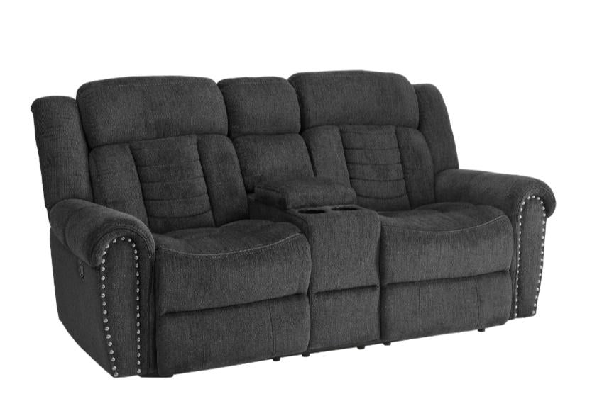 Homelegance Furniture Nutmeg Double Reclining Loveseat in Charcoal Gray 9901CC-2 - Premium Loveseat from Homelegance (Titan Warehouse) - Just $973.05! Shop now at Furniture Wholesale Plus  We are the best furniture store in Nashville, Hendersonville, Goodlettsville, Madison, Antioch, Mount Juliet, Lebanon, Gallatin, Springfield, Murfreesboro, Franklin, Brentwood