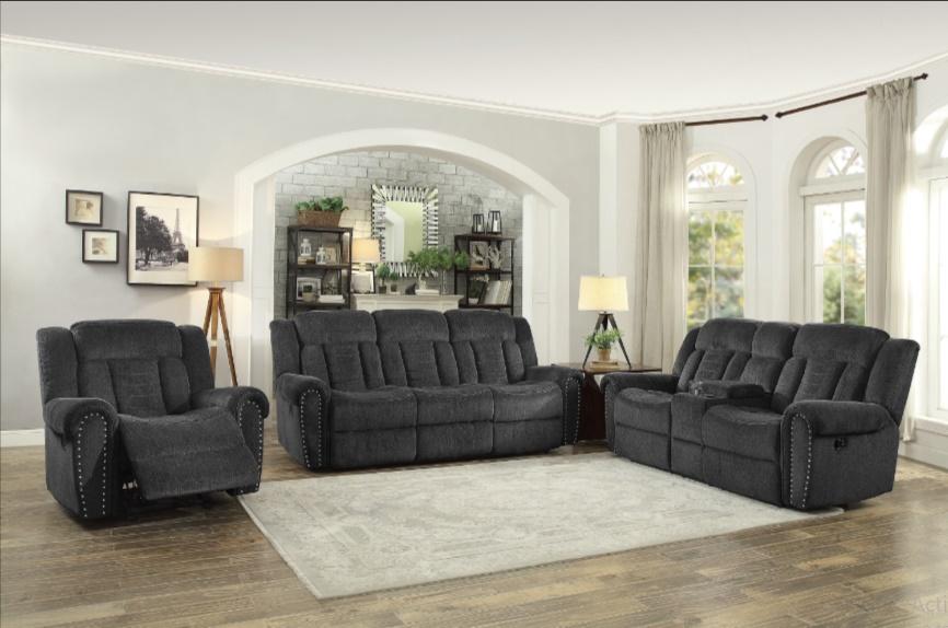 Homelegance Furniture Nutmeg Double Reclining Loveseat in Charcoal Gray 9901CC-2 - Premium Loveseat from Homelegance (Titan Warehouse) - Just $973.05! Shop now at Furniture Wholesale Plus  We are the best furniture store in Nashville, Hendersonville, Goodlettsville, Madison, Antioch, Mount Juliet, Lebanon, Gallatin, Springfield, Murfreesboro, Franklin, Brentwood