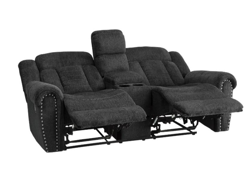 Homelegance Furniture Nutmeg Double Reclining Loveseat in Charcoal Gray 9901CC-2 - Premium Loveseat from Homelegance (Titan Warehouse) - Just $973.05! Shop now at Furniture Wholesale Plus  We are the best furniture store in Nashville, Hendersonville, Goodlettsville, Madison, Antioch, Mount Juliet, Lebanon, Gallatin, Springfield, Murfreesboro, Franklin, Brentwood