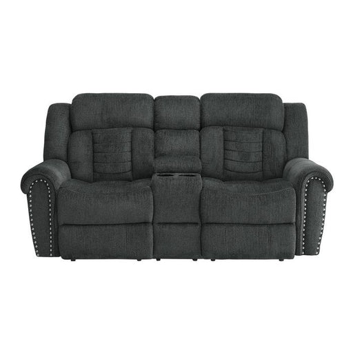 Homelegance Furniture Nutmeg Double Reclining Loveseat in Charcoal Gray 9901CC-2 - Premium Loveseat from Homelegance (Titan Warehouse) - Just $973.05! Shop now at Furniture Wholesale Plus  We are the best furniture store in Nashville, Hendersonville, Goodlettsville, Madison, Antioch, Mount Juliet, Lebanon, Gallatin, Springfield, Murfreesboro, Franklin, Brentwood