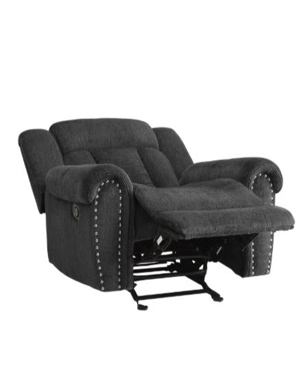 Homelegance Furniture Nutmeg Glider Reclining Chair in Charcoal Gray 9901CC-1 - Premium Recliner from Homelegance (Titan Warehouse) - Just $544.05! Shop now at Furniture Wholesale Plus  We are the best furniture store in Nashville, Hendersonville, Goodlettsville, Madison, Antioch, Mount Juliet, Lebanon, Gallatin, Springfield, Murfreesboro, Franklin, Brentwood