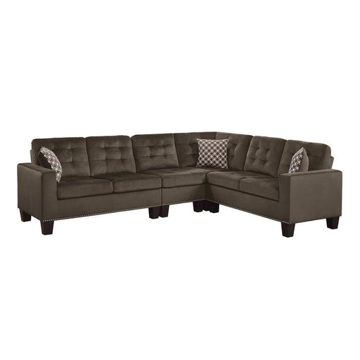 Homelegance Furniture Lantana 2-Piece Reversible Sectional in Chocolate 9957CH*SC - Premium Sectional from Homelegance (Titan Warehouse) - Just $973.05! Shop now at Furniture Wholesale Plus  We are the best furniture store in Nashville, Hendersonville, Goodlettsville, Madison, Antioch, Mount Juliet, Lebanon, Gallatin, Springfield, Murfreesboro, Franklin, Brentwood