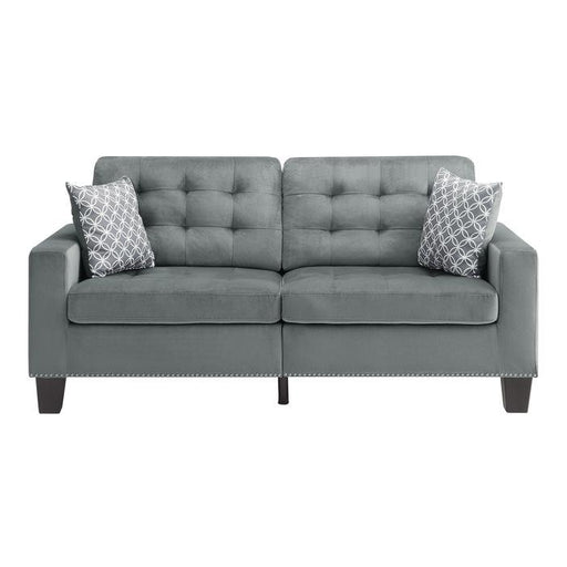 Homelegance Furniture Lantana Sofa in Gray 9957GY-3 - Premium Sofa from Homelegance (Titan Warehouse) - Just $466.05! Shop now at Furniture Wholesale Plus  We are the best furniture store in Nashville, Hendersonville, Goodlettsville, Madison, Antioch, Mount Juliet, Lebanon, Gallatin, Springfield, Murfreesboro, Franklin, Brentwood