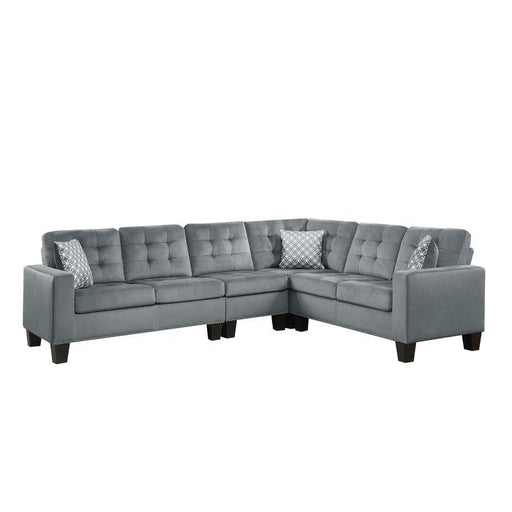 Homelegance Furniture Lantana 2-Piece Reversible Sectional in Gray 9957GY*SC - Premium Sectional from Homelegance (Titan Warehouse) - Just $973.05! Shop now at Furniture Wholesale Plus  We are the best furniture store in Nashville, Hendersonville, Goodlettsville, Madison, Antioch, Mount Juliet, Lebanon, Gallatin, Springfield, Murfreesboro, Franklin, Brentwood