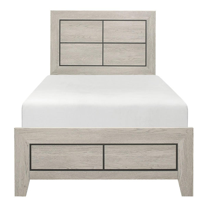 Homelegance Furniture Quinby Twin Panel Bed in Light Brown 1525T-1 - Premium Bed from Homelegance (Titan Warehouse) - Just $146.25! Shop now at Furniture Wholesale Plus  We are the best furniture store in Nashville, Hendersonville, Goodlettsville, Madison, Antioch, Mount Juliet, Lebanon, Gallatin, Springfield, Murfreesboro, Franklin, Brentwood