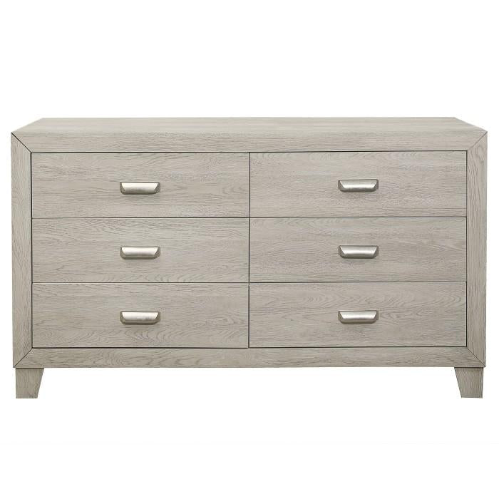 Homelegance Furniture Quinby 6 Drawer Dresser in Light Brown 1525-5 - Premium Dresser from Homelegance (Titan Warehouse) - Just $399.75! Shop now at Furniture Wholesale Plus  We are the best furniture store in Nashville, Hendersonville, Goodlettsville, Madison, Antioch, Mount Juliet, Lebanon, Gallatin, Springfield, Murfreesboro, Franklin, Brentwood