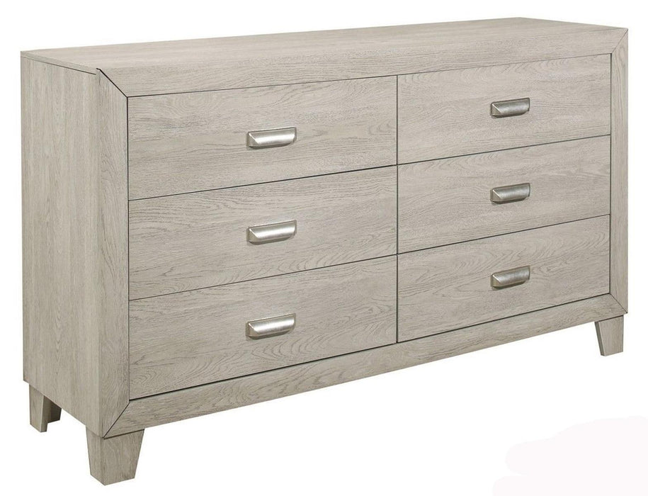 Homelegance Furniture Quinby 6 Drawer Dresser in Light Brown 1525-5 - Premium Dresser from Homelegance (Titan Warehouse) - Just $399.75! Shop now at Furniture Wholesale Plus  We are the best furniture store in Nashville, Hendersonville, Goodlettsville, Madison, Antioch, Mount Juliet, Lebanon, Gallatin, Springfield, Murfreesboro, Franklin, Brentwood