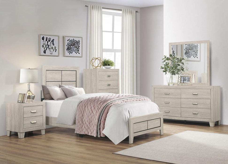 Homelegance Furniture Quinby 2 Drawer Nightstand in Light Brown 1525-4 - Premium Nightstand from Homelegance (Titan Warehouse) - Just $134.55! Shop now at Furniture Wholesale Plus  We are the best furniture store in Nashville, Hendersonville, Goodlettsville, Madison, Antioch, Mount Juliet, Lebanon, Gallatin, Springfield, Murfreesboro, Franklin, Brentwood