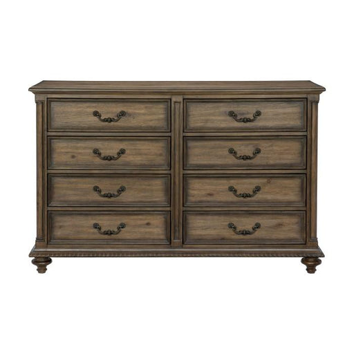 Homelegance Furniture Rachelle 8 Drawer Dresser in Weathered Pecan 1693-5 - Premium Dresser from Homelegance (Titan Warehouse) - Just $912.60! Shop now at Furniture Wholesale Plus  We are the best furniture store in Nashville, Hendersonville, Goodlettsville, Madison, Antioch, Mount Juliet, Lebanon, Gallatin, Springfield, Murfreesboro, Franklin, Brentwood