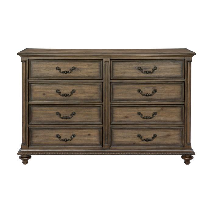 Homelegance Furniture Rachelle 8 Drawer Dresser in Weathered Pecan 1693-5 - Premium Dresser from Homelegance (Titan Warehouse) - Just $912.60! Shop now at Furniture Wholesale Plus  We are the best furniture store in Nashville, Hendersonville, Goodlettsville, Madison, Antioch, Mount Juliet, Lebanon, Gallatin, Springfield, Murfreesboro, Franklin, Brentwood